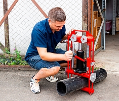 Использование передавливателя гидравлического для полиэтиленовых труб Brexit BrexPress G225, 15 т Использование передавливателя гидравлического для полиэтиленовых труб Brexit BrexPress G225, 15 т