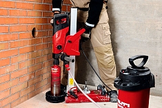 Использование водяного кольца коллектора Hilti DD-WC-ML