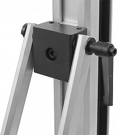 Регулировка дополнительного упора наклонной стойки для алмазного бурения Messer 180N