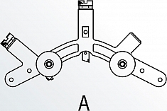 Сегмент A роторного трубореза для полиэтиленовых труб Reed In-Line Rotary Pipe Cutter PLAS1PE