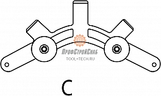 Сегмент C роторного трубореза для полиэтиленовых труб Reed In-Line Rotary Pipe Cutter PLAS3PE